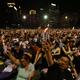People take part in a candlelight vigil at Hong Kong's Victoria Park on 25th anniversary of June 4th military crackdown on pro-democracy movement in Beijing